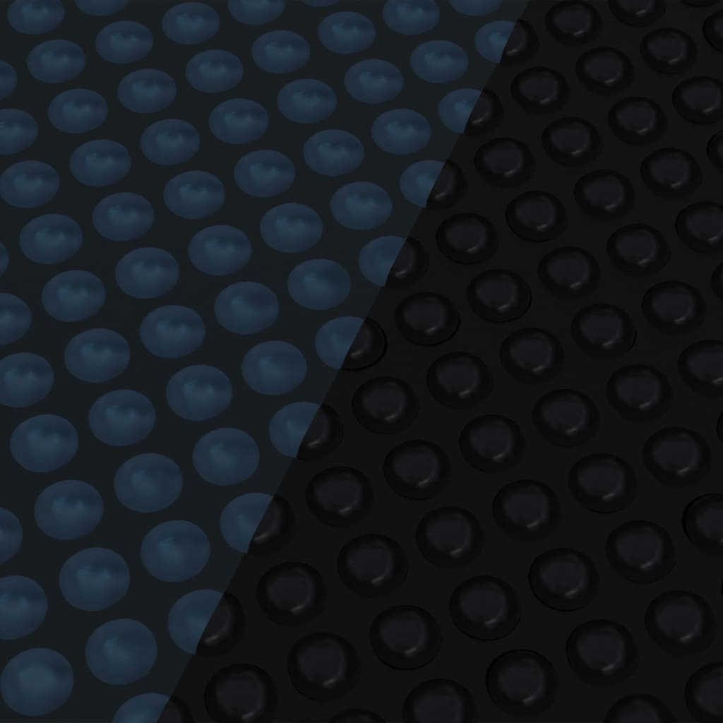 Treibende Pool-Solarplane PE 250 cm Schwarz und Blau