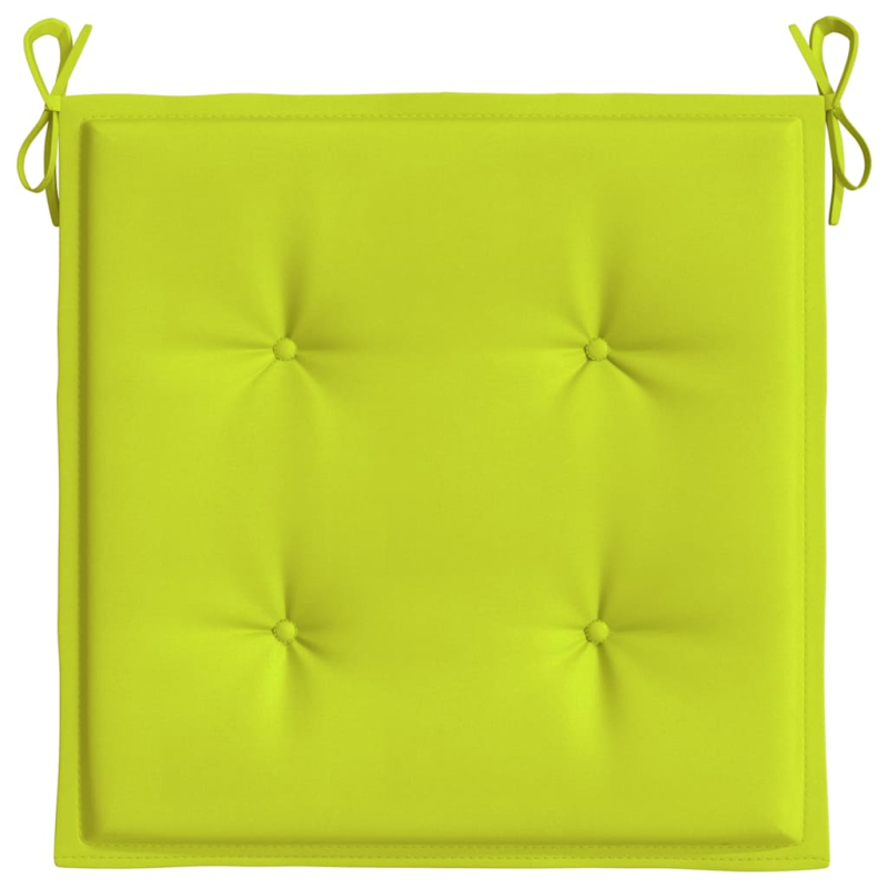 Gartenstuhl-Kissen 2 Stk. Knallgrün 40x40x3 cm Oxford-Gewebe