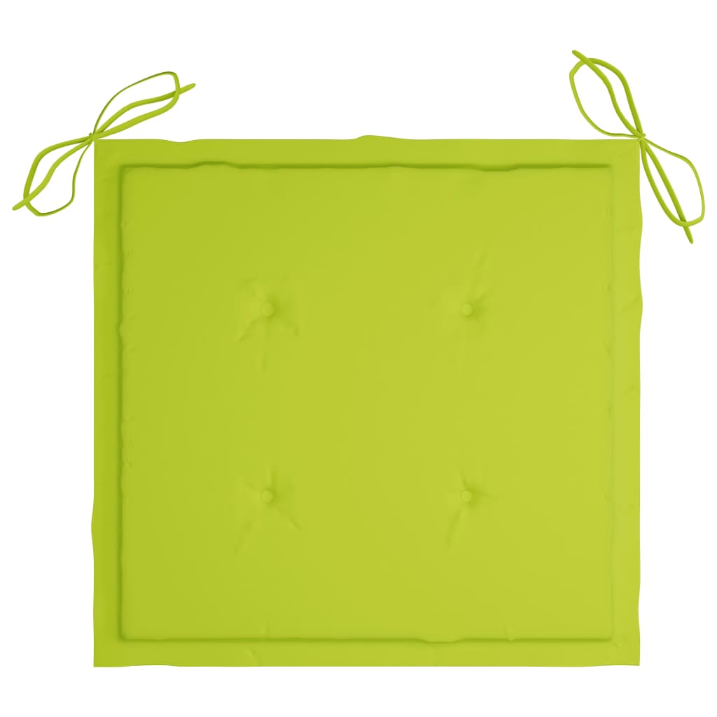 Gartenstuhl-Kissen 6 Stk. Knallgrün 40x40x3 cm Oxford-Gewebe