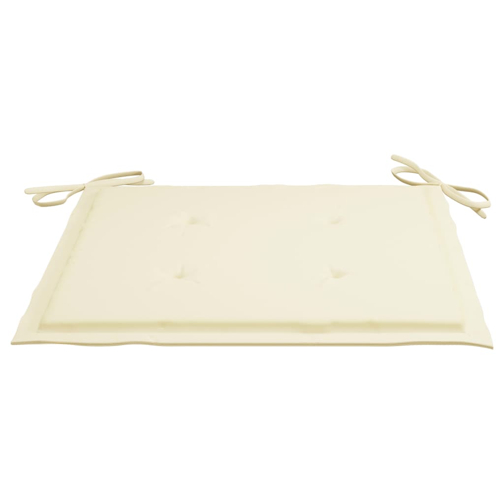 Gartenstuhl-Kissen 6 Stk. Creme 50x50x3 cm Oxford-Gewebe