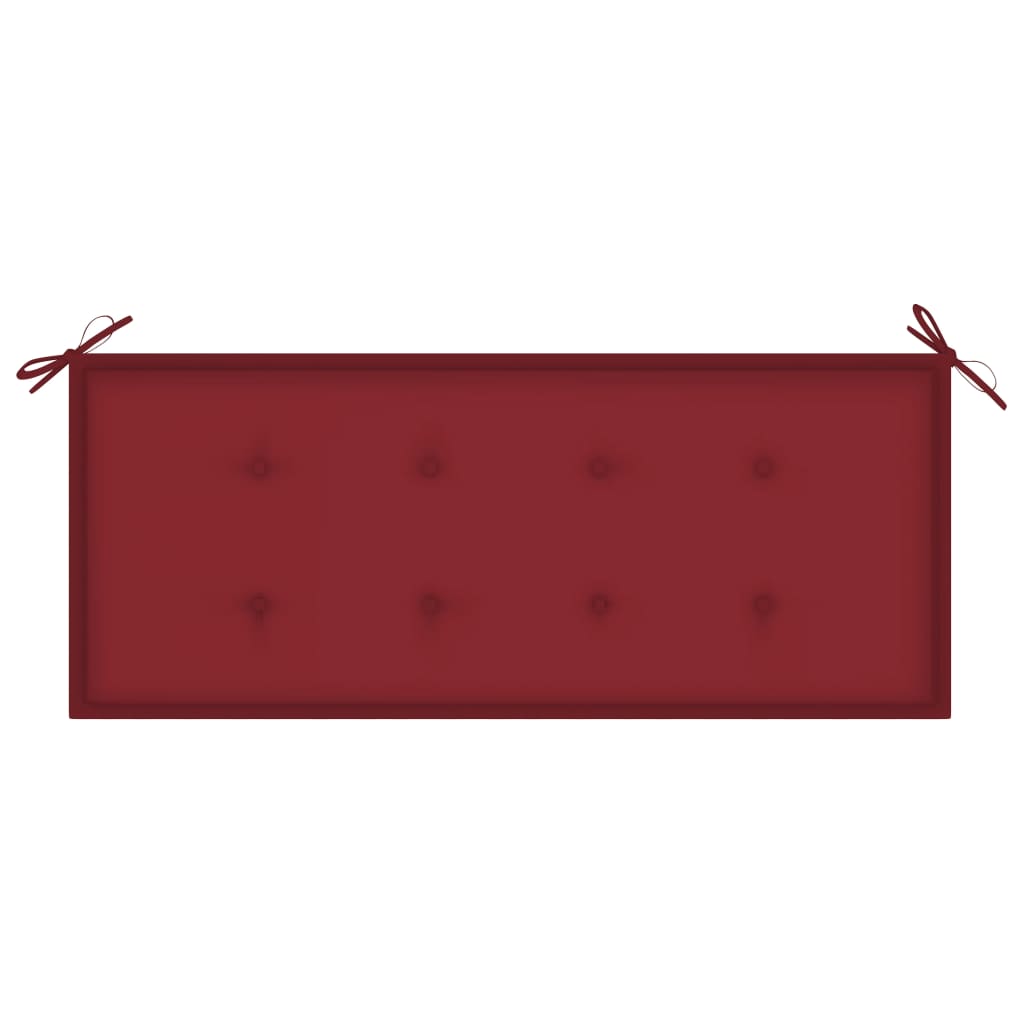 Gartenbank-Auflage Weinrot 120x50x4 cm Oxford-Gewebe
