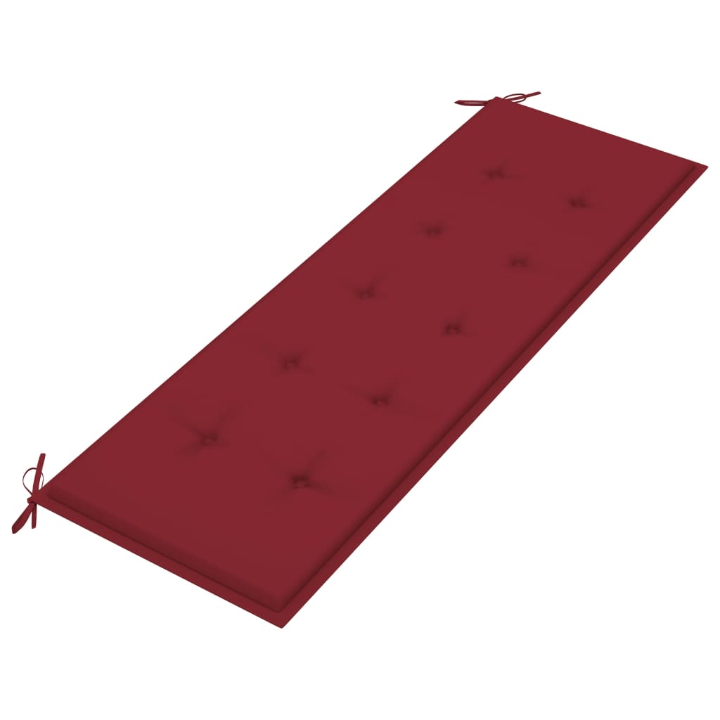 Gartenbank-Auflage Weinrot 150x50x4 cm Oxford-Gewebe