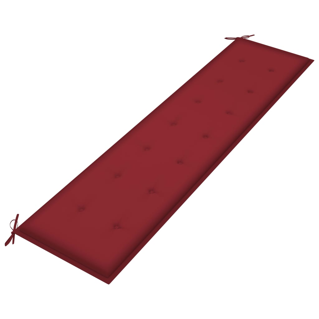 Gartenbank-Auflage Weinrot 200x50x4 cm Oxford-Gewebe