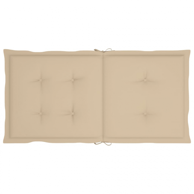 Gartenstuhlauflagen für Niedriglehner 6 Stk. Beige 100x50x3 cm