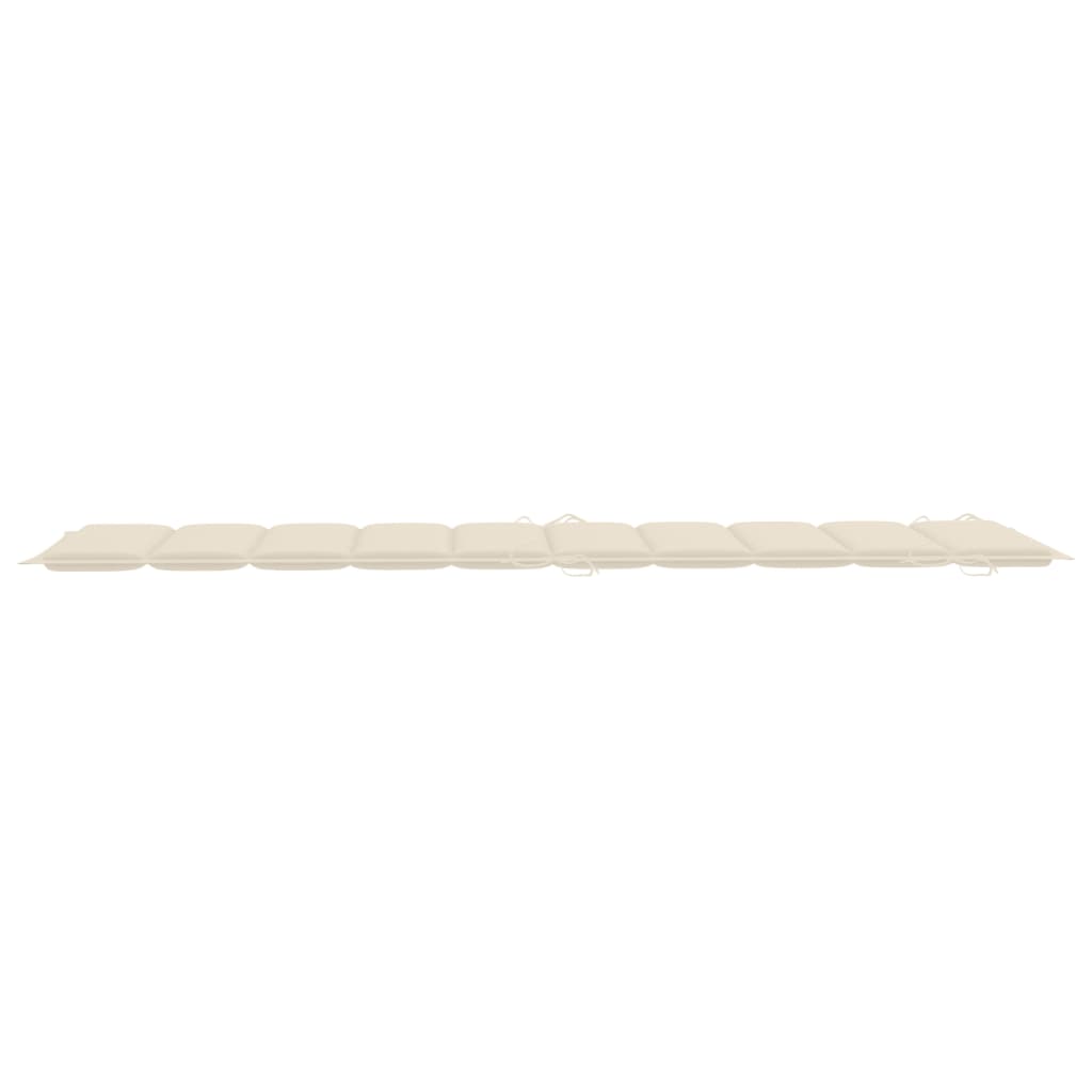 Sonnenliegen-Auflage Creme 186x58x4 cm Oxford-Gewebe