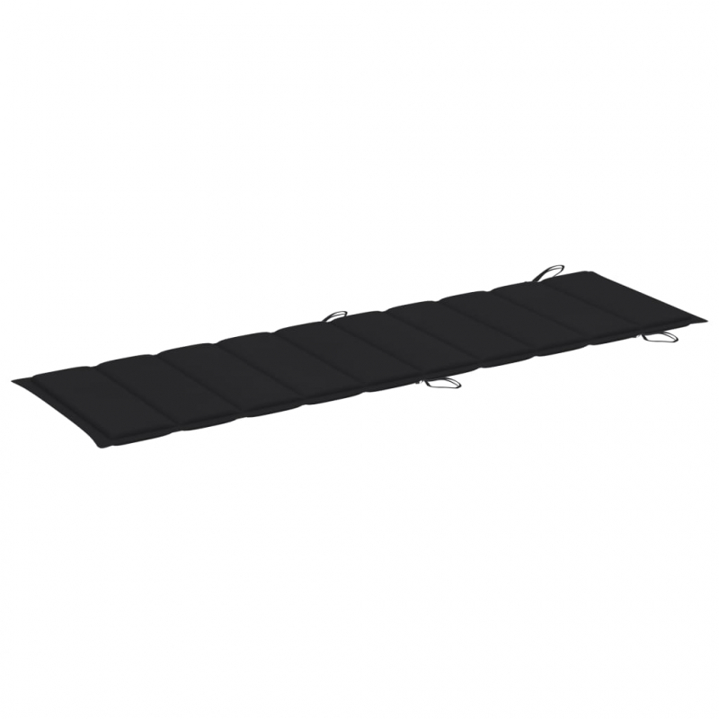 Sonnenliegen-Auflage Schwarz 186x58x4 cm Oxford-Gewebe