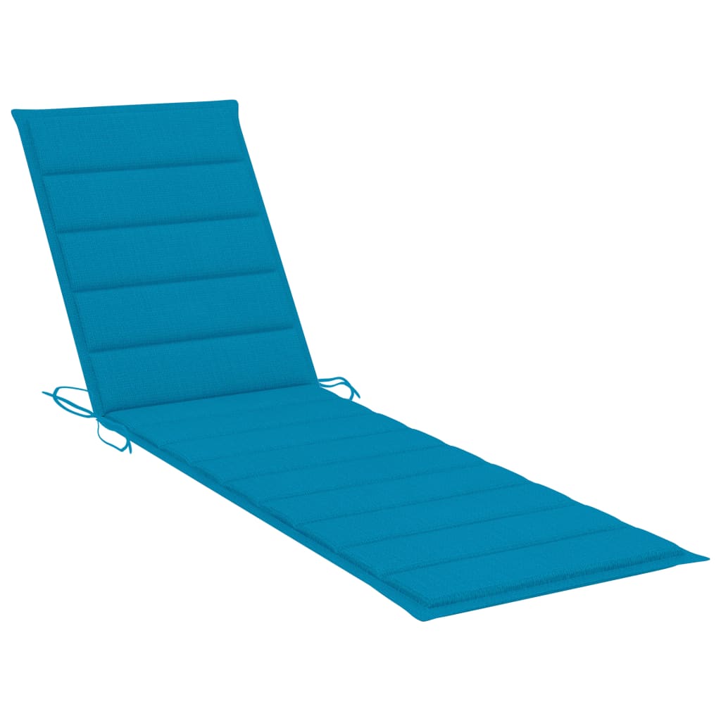 Sonnenliegen-Auflage Blau 200x50x3 cm Oxford-Gewebe