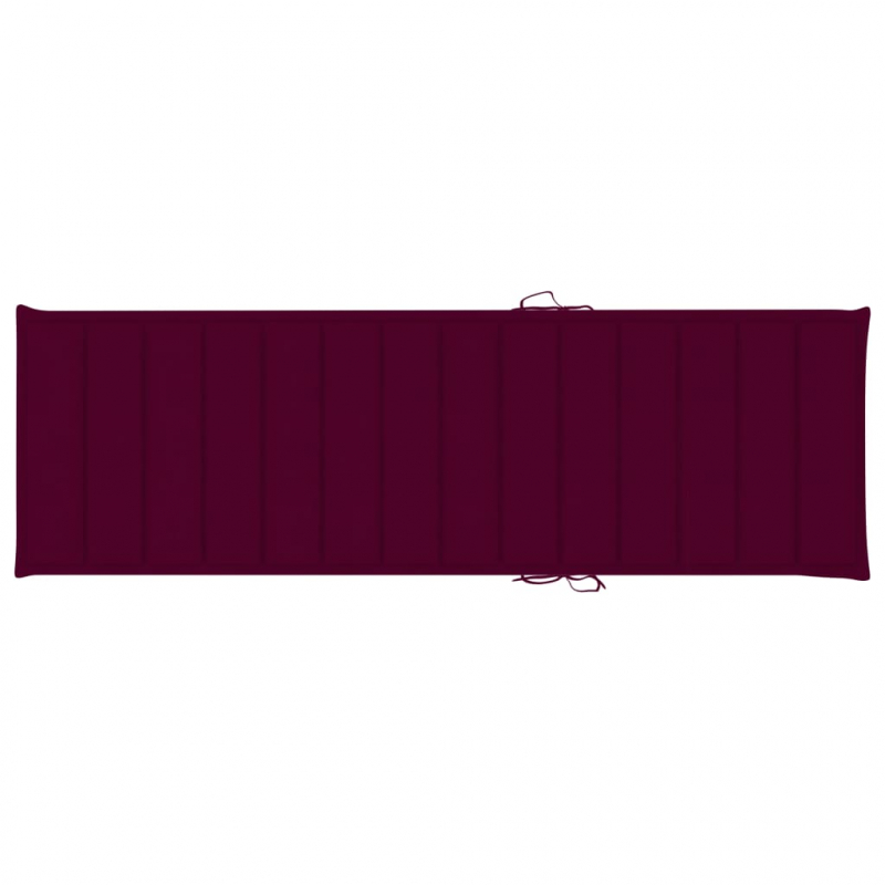 Sonnenliegen-Auflage Weinrot 200x70x3 cm Oxford-Gewebe
