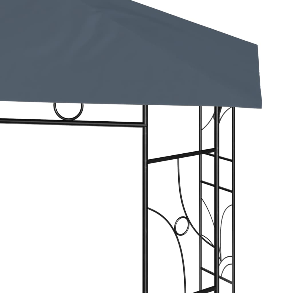 Pavillon 3x3x2,7 m Anthrazit 160 g/m²