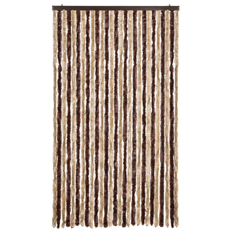 Insektenschutz-Vorhang Beige und Hellbraun 118x220 cm Chenille