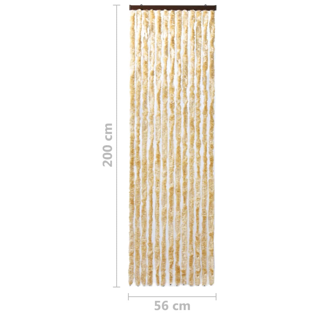 Insektenschutz-Vorhang Beige 56x200 cm Chenille