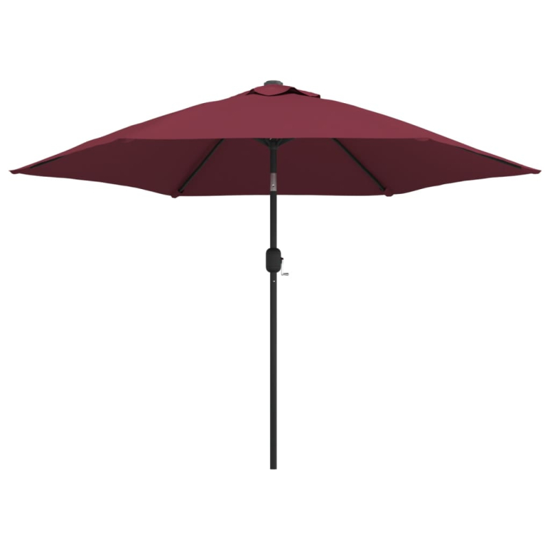 Sonnenschirm mit Metall-Mast 300 cm Bordeauxrot