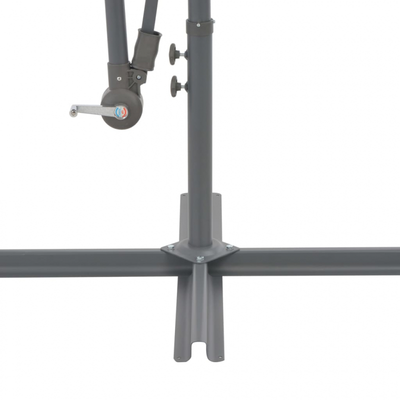 Ampelschirm mit Aluminium-Mast 300 cm Bordeauxrot