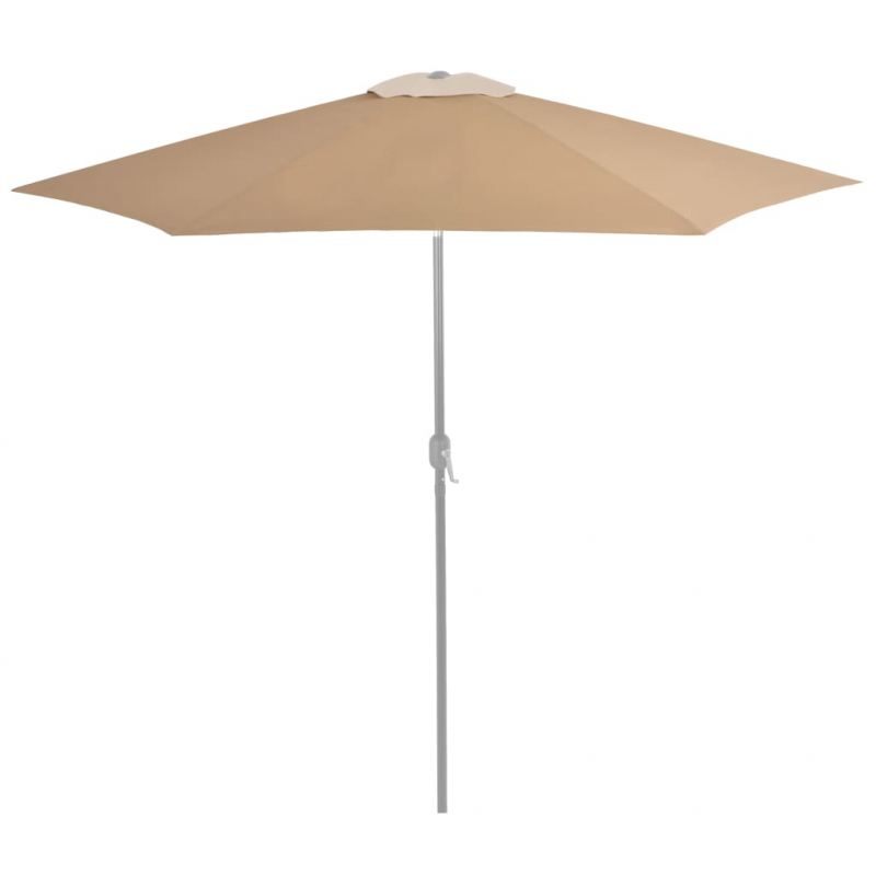 Ersatzbezug für Sonnenschirm Taupe 300 cm