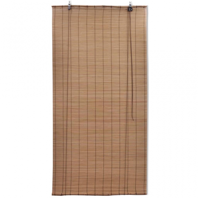 Bambusrollos 2 Stk. 80x160 cm Braun