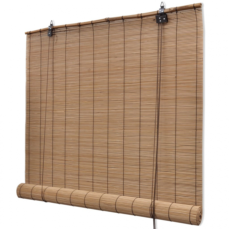 Bambusrollos 2 Stk. 150x220 cm Braun