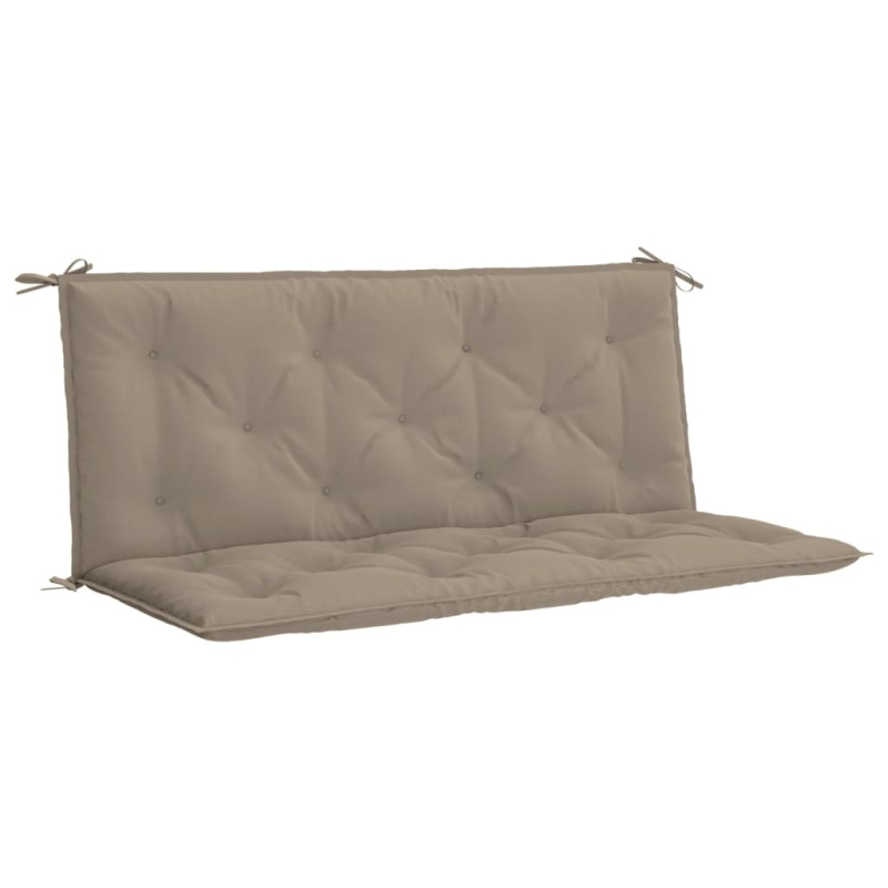 Gartenbank-Auflage Taupe 120x(50+50)x7 cm Oxford-Gewebe