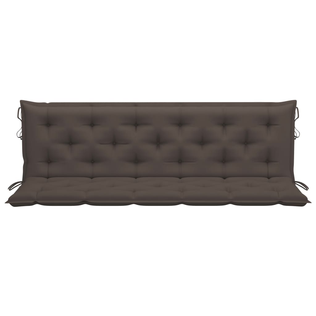 Gartenbank-Auflage Taupe 180x(50+50)x7 cm Oxford-Gewebe