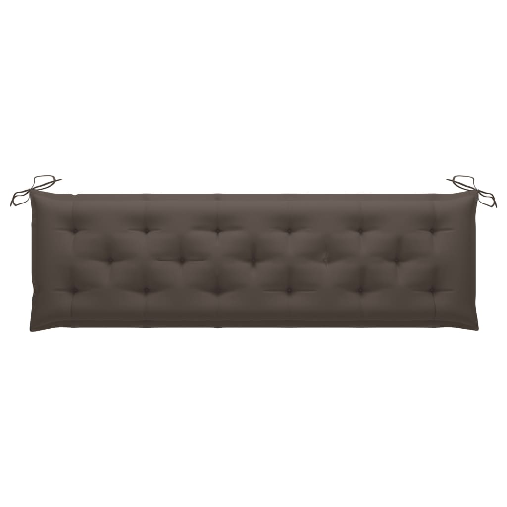 Gartenbank-Auflage Taupe 180x(50+50)x7 cm Oxford-Gewebe
