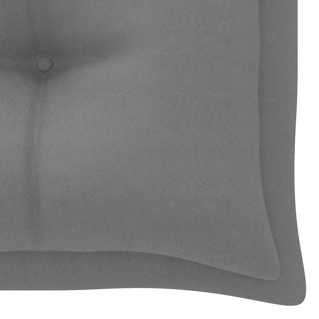 Gartenbank-Auflage Grau 200x(50+50)x7 cm Oxford-Gewebe