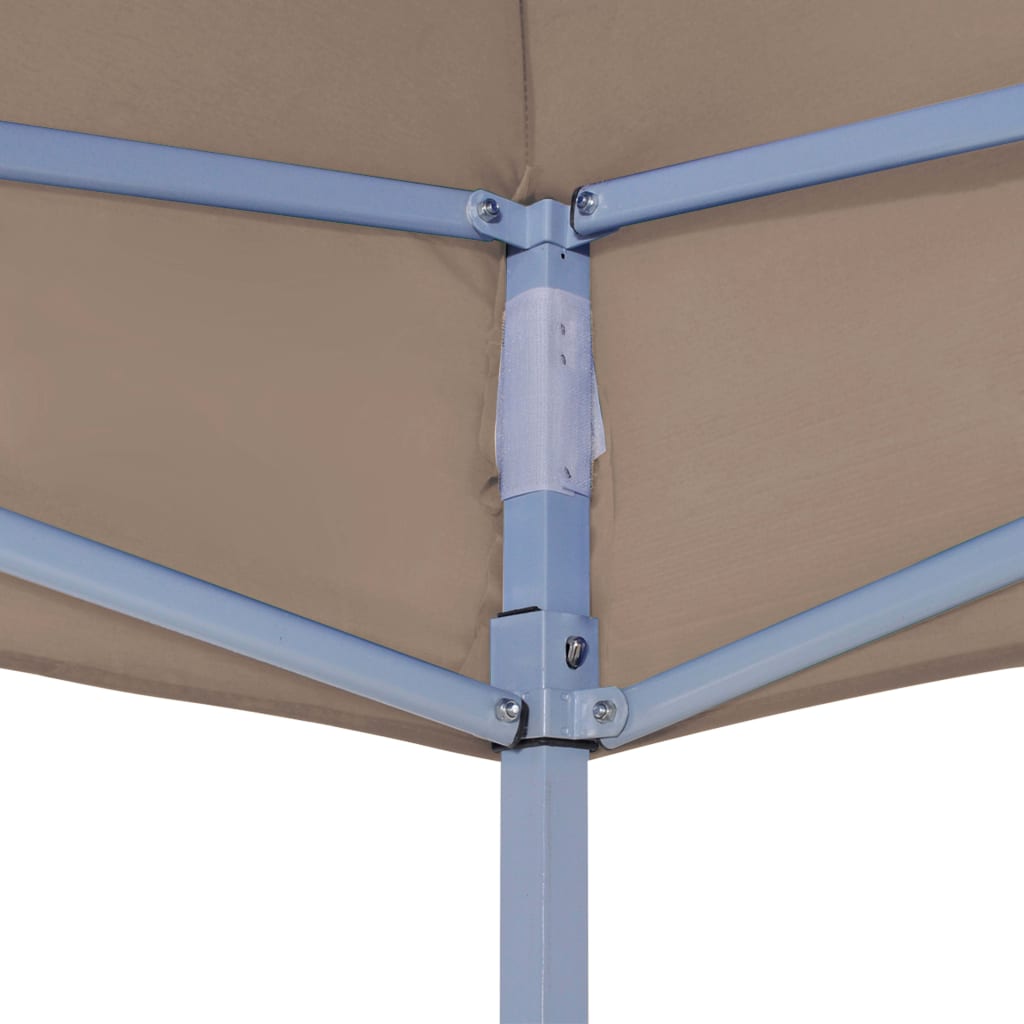 Partyzelt-Dach 3x3 m Taupe 270 g/m²