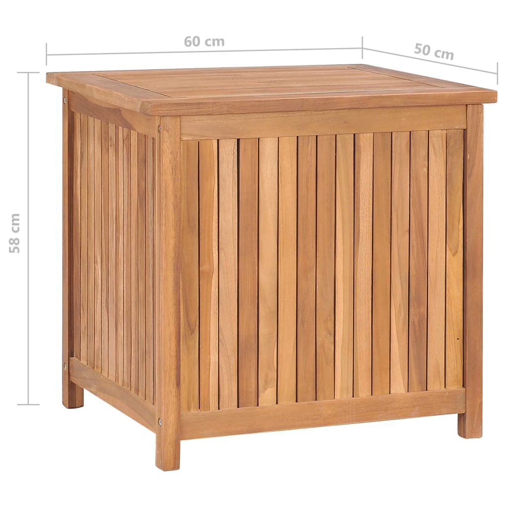 Gartenbox 60x50x58 cm Massivholz Teak