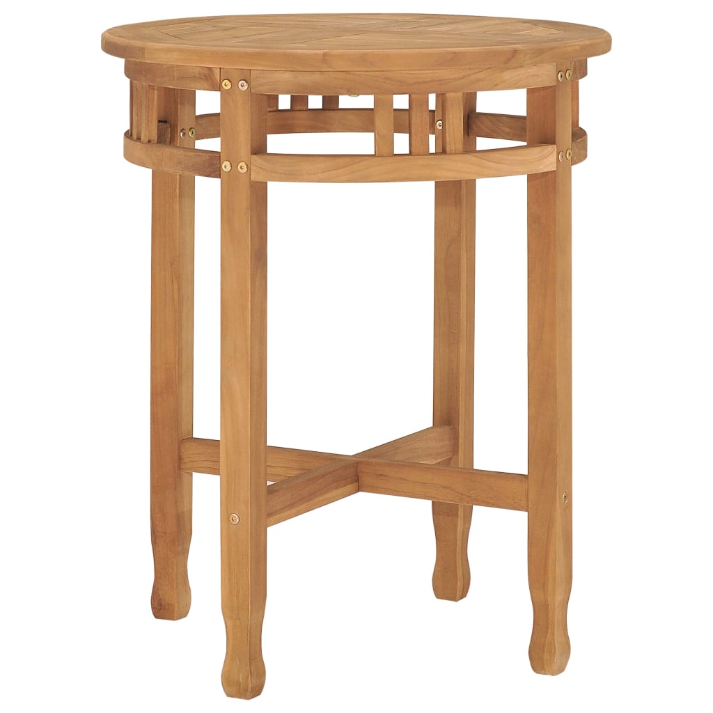3-tlg. Garten-Essgruppe Teak Massivholz
