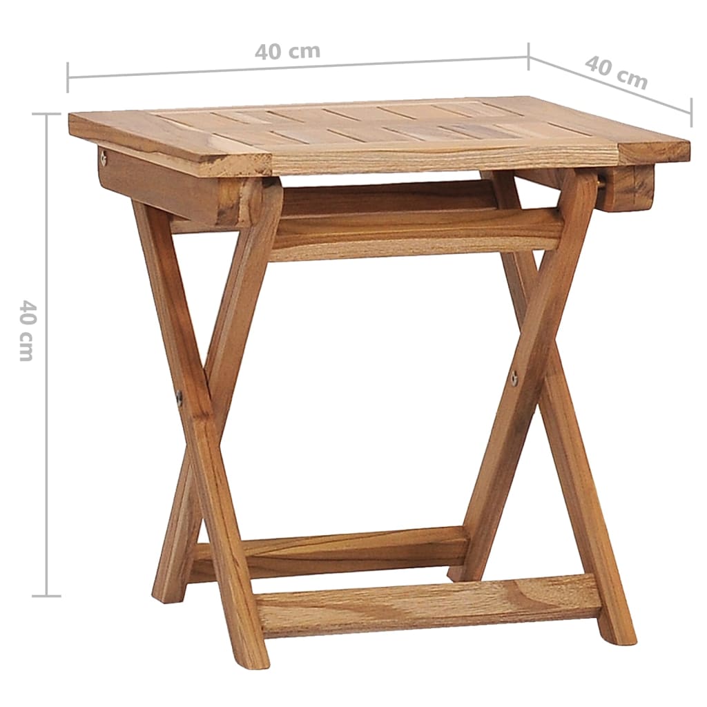 Garten-Liegestühle mit Fußstützen und Tisch Teak Massivholz