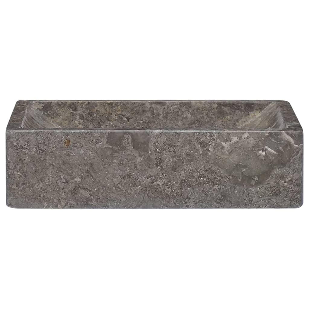 Waschbecken Grau 45x30x12 cm Marmor