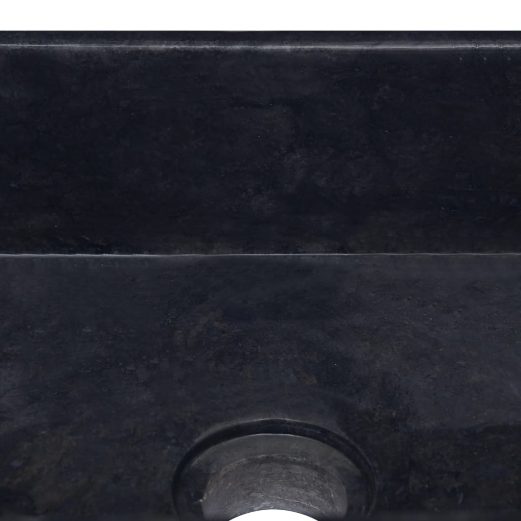 Waschbecken Schwarz 30x30x13 cm Marmor