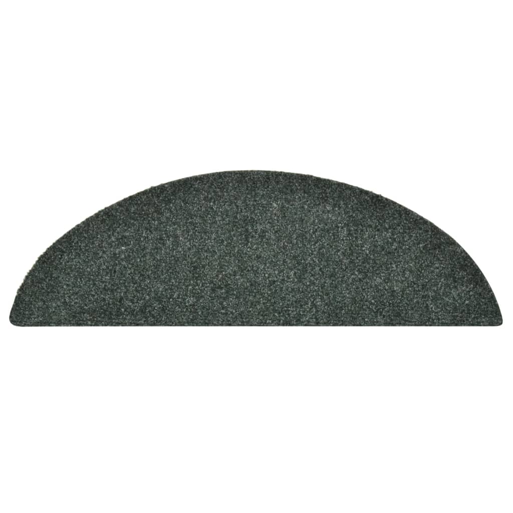 Selbstklebende Treppenmatten 10 Stk. Grün 56x17x3 cm Nadelvlies