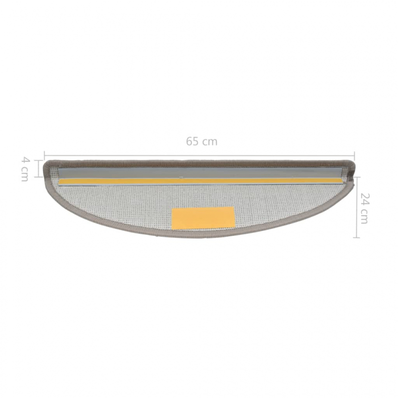 Stufenmatten 10 Stk. 65x24x4 cm Taupe