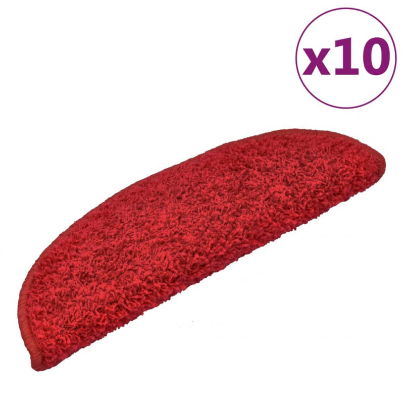 Stufenmatten 10 Stk. 65x21x4 cm Rot