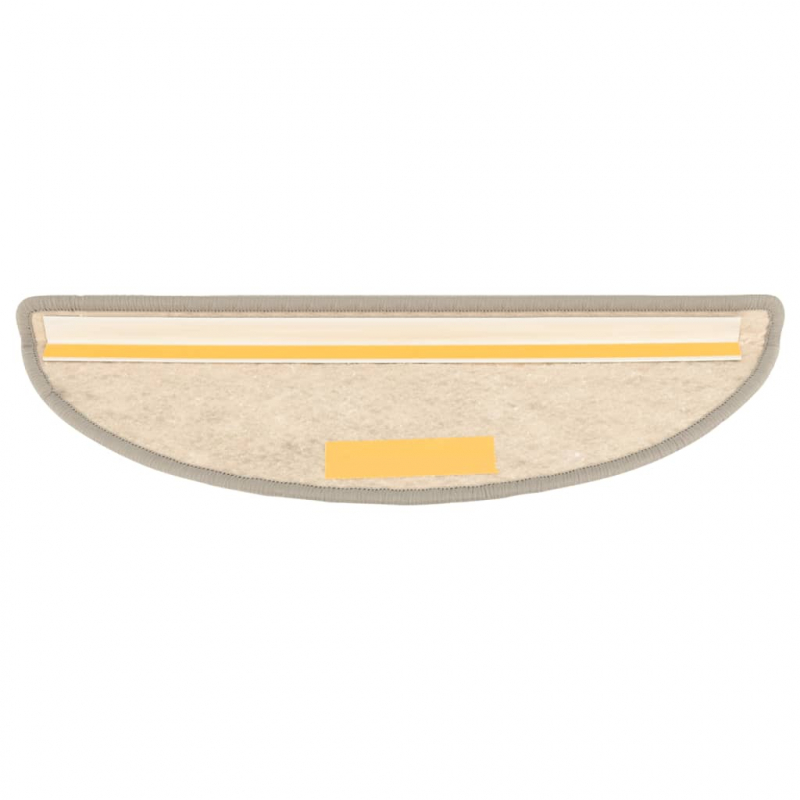 Treppenmatten Selbstklebend Sisal-Look 15 Stk. 56x17x3 Platina