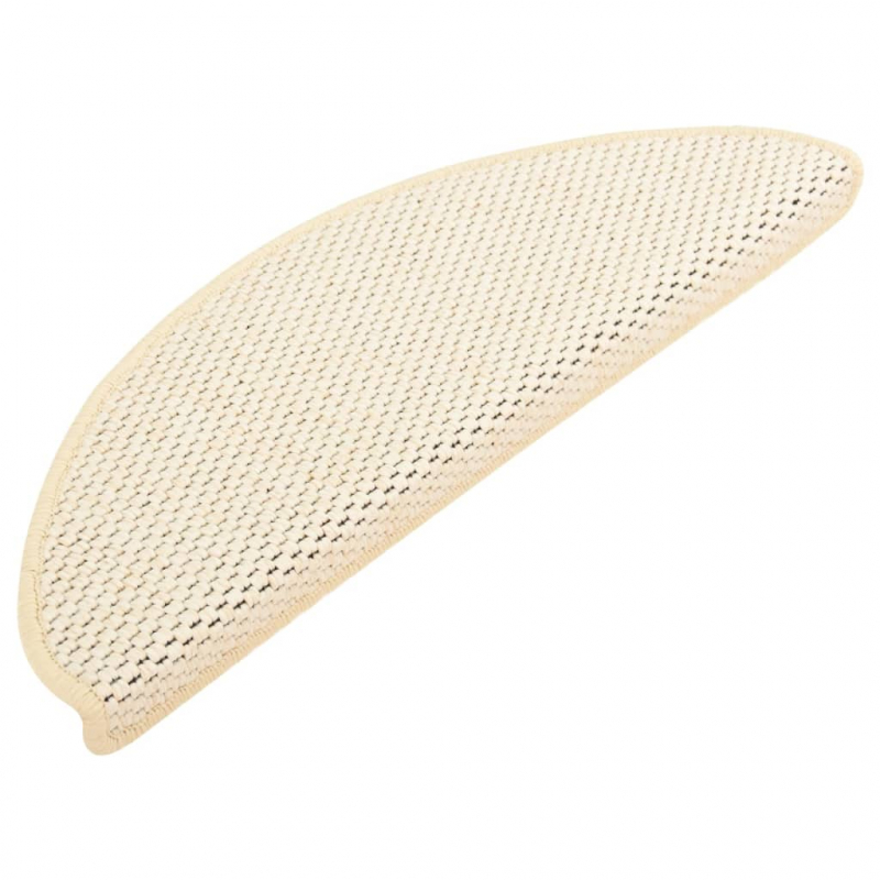 Treppenmatten Selbstklebend Sisal-Look 15 Stk. 65x21x4 Berber