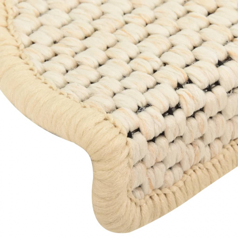 Treppenmatten Selbstklebend Sisal-Look 15 Stk. 65x21x4 Berber