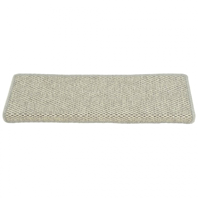 Treppenmatten Selbstklebend Sisal-Look 15 Stk 65x21x4 Grün