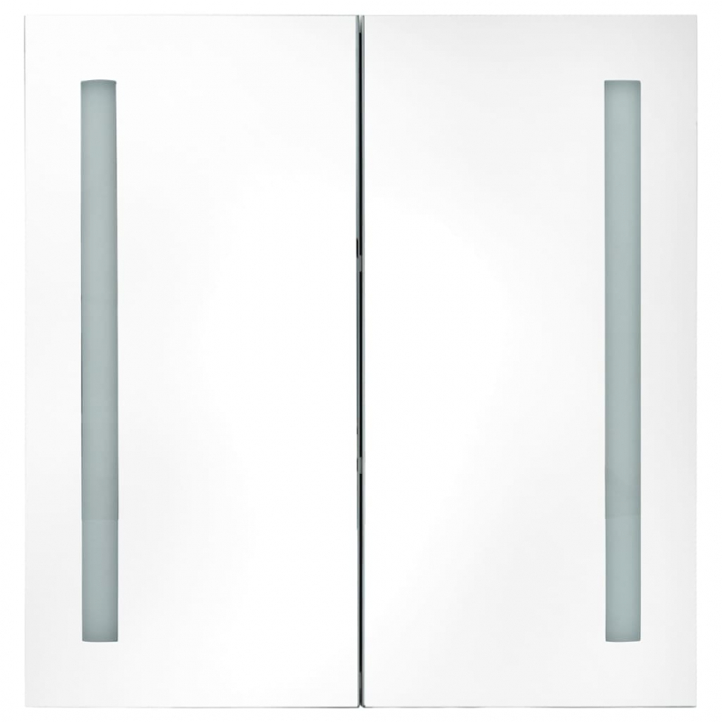 LED-Spiegelschrank fürs Bad Grau 62x14x60 cm