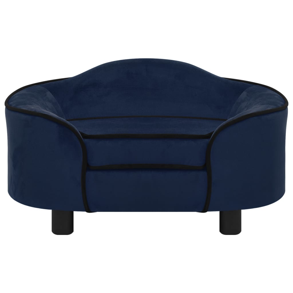 Hundesofa Blau 67x47x36 cm Plüsch