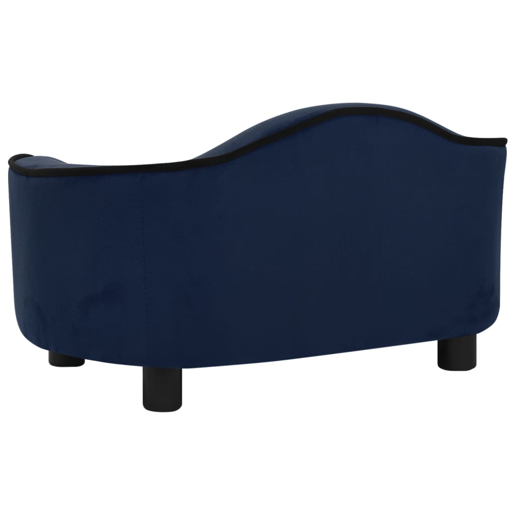 Hundesofa Blau 67x47x36 cm Plüsch