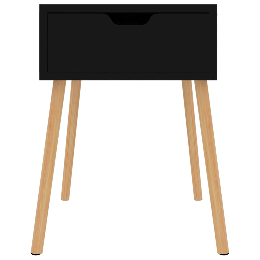 Nachttische 2 Stk. Hochglanz-Schwarz 40x40x56 cm Holzwerkstoff