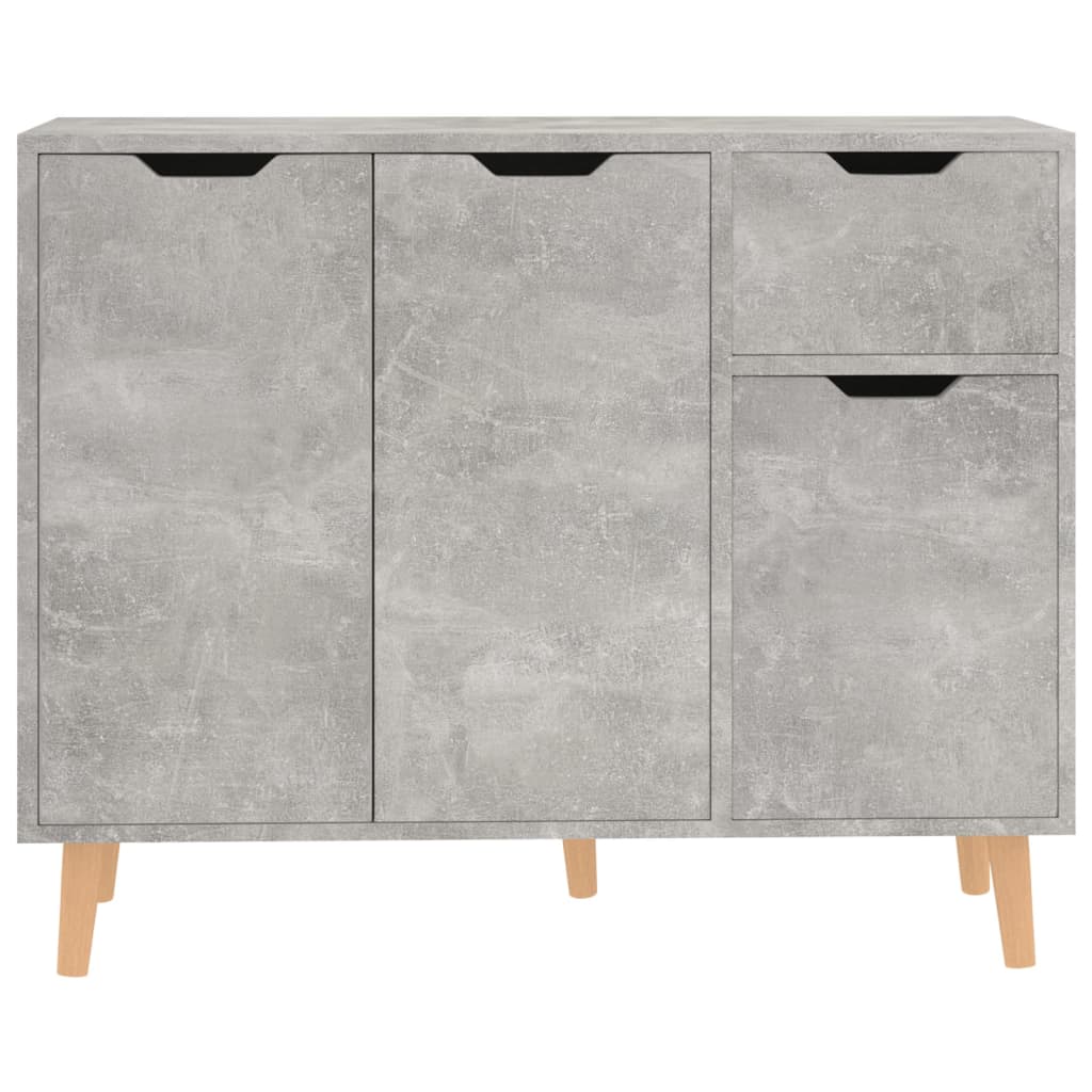 Sideboard Betongrau 90x30x72 cm Holzwerkstoff