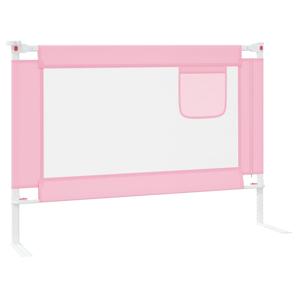 Kleinkind-Bettschutzgitter Rosa 90x25 cm Stoff