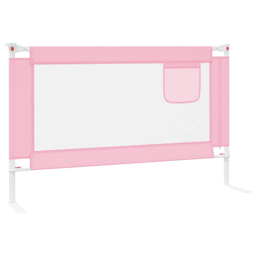 Kleinkind-Bettschutzgitter Rosa 120x25 cm Stoff