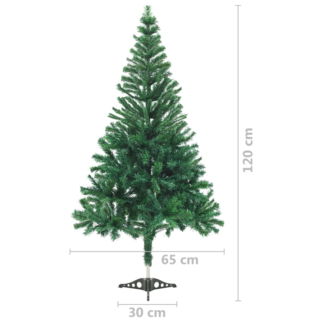 Künstlicher Weihnachtsbaum mit Ständer 120 cm 230 Zweige