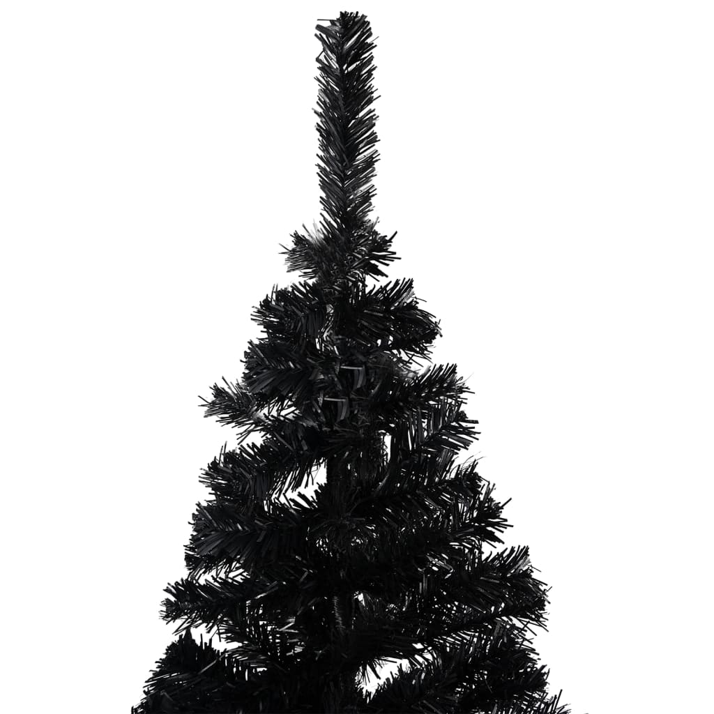 Künstlicher Weihnachtsbaum mit Ständer Schwarz 120 cm PVC