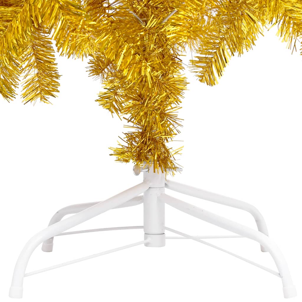 Künstlicher Weihnachtsbaum mit Ständer Gold 120 cm PET