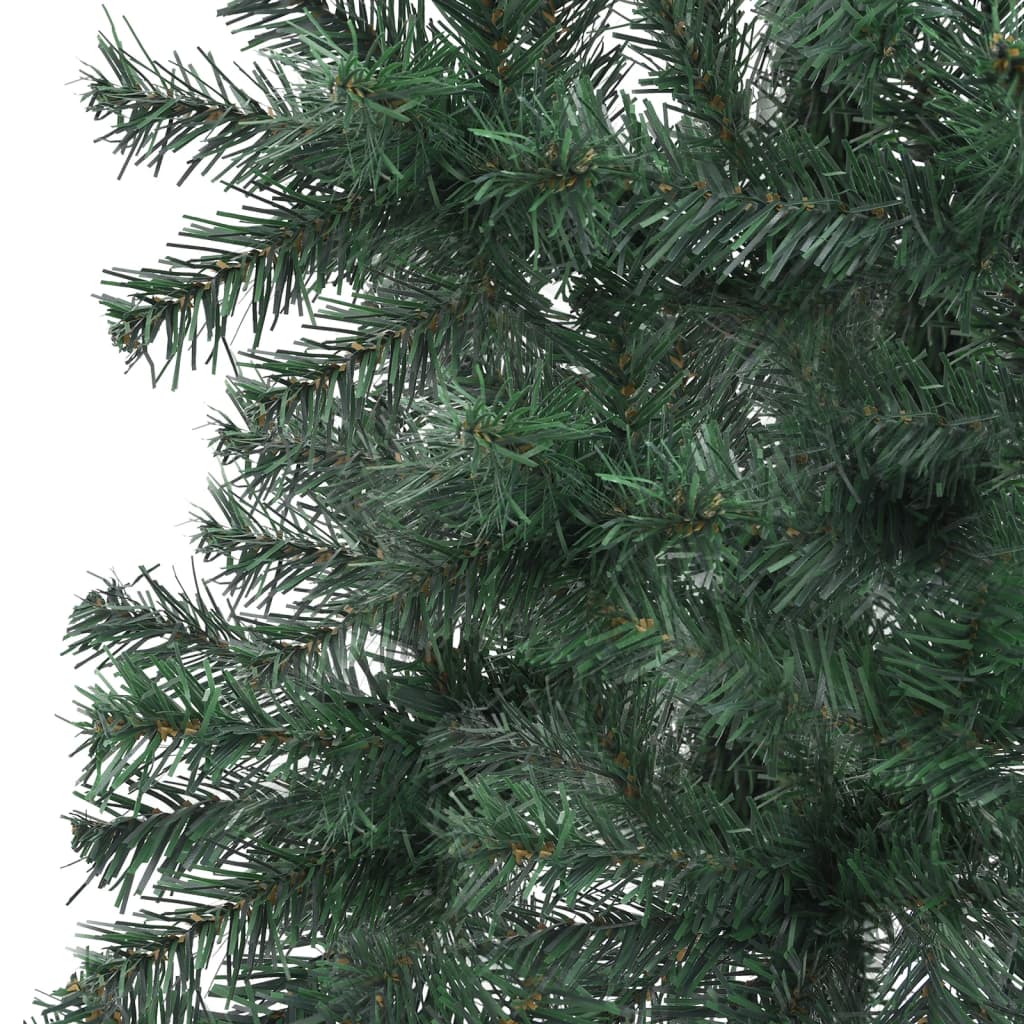 Künstlicher Eck-Weihnachtsbaum Grün 180 cm PVC