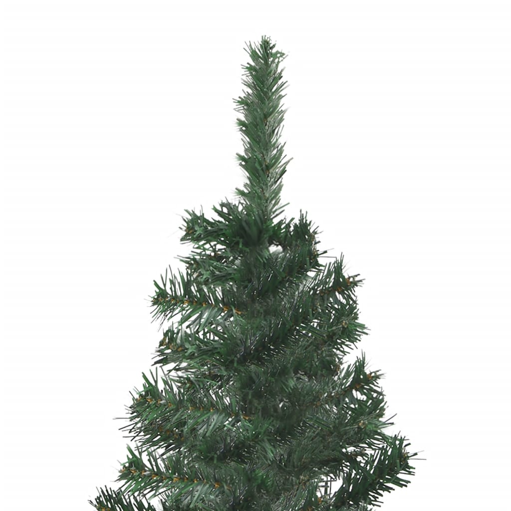 Künstlicher Eck-Weihnachtsbaum Grün 210 cm PVC