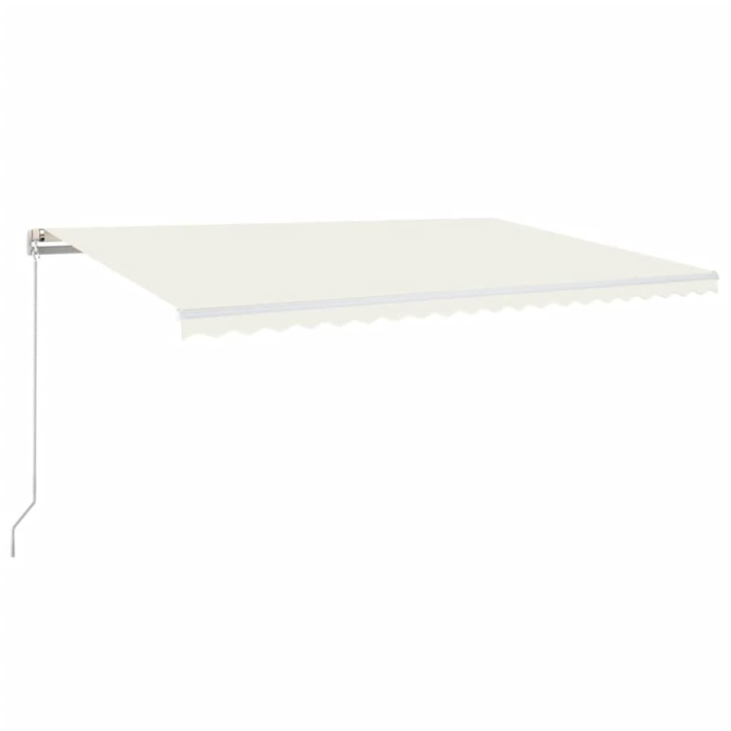 Markise Manuell Einziehbar 500x300 cm Creme